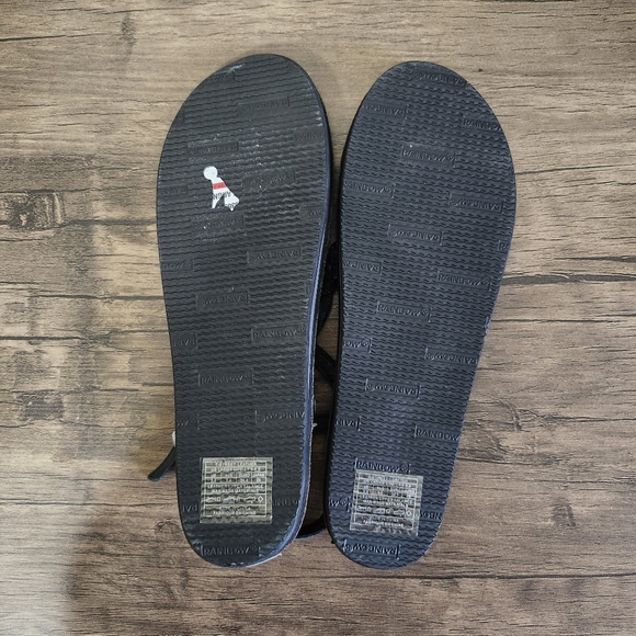 NWOT Rainbow T-Street Leather Braided Sandals - Picture 7 of 8